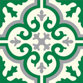 Kakeldekor Marocko Grön 15 x 15 cm 10-pack